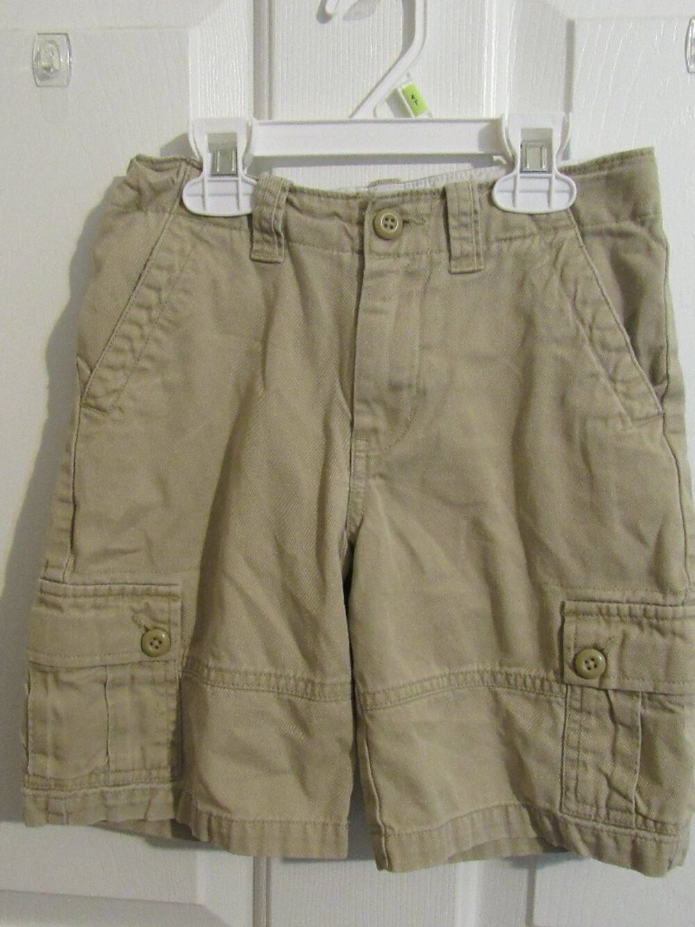 Chaps Khaki Cargo Shorts Youth 6 Barely Worn 100% Cotton